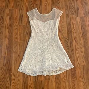 Kirra Cream Lace Mini Dress